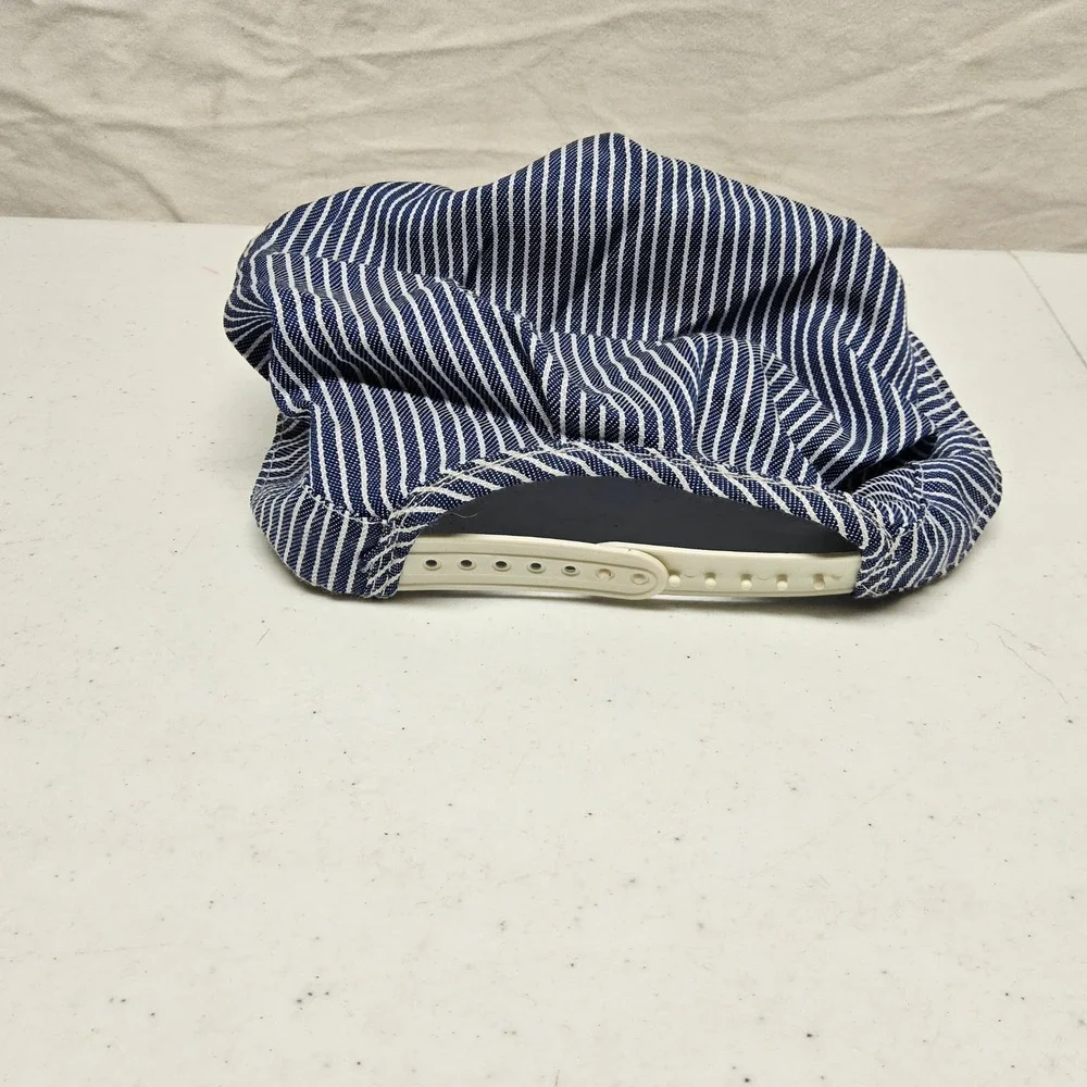 Imaginarium Train Engineer Costume Kids One Size Blue White Hickory Stripe Set